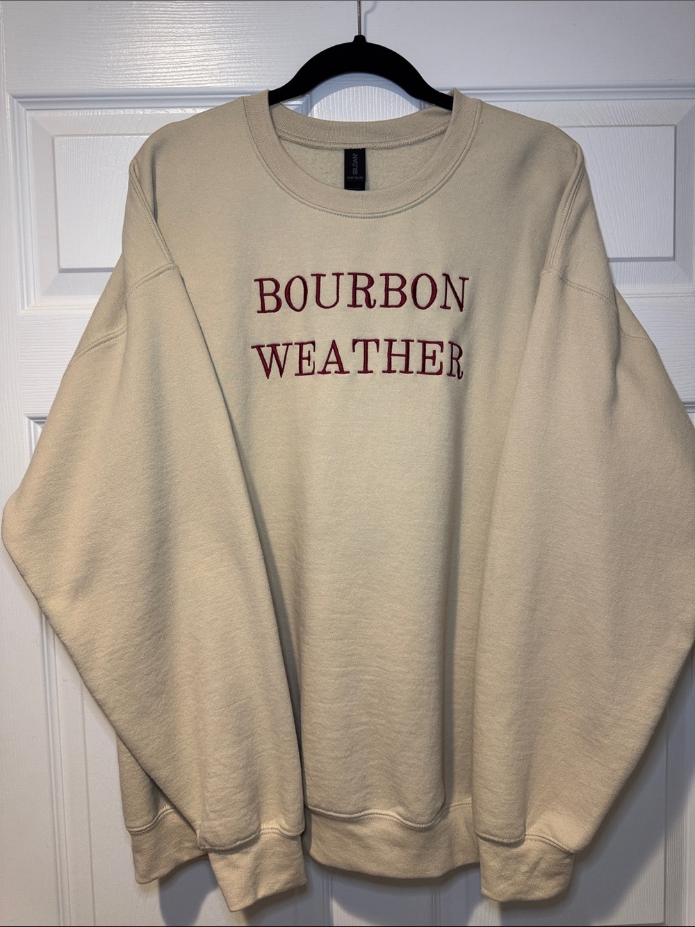 Unisex Embroidered Bourbon Weather Crewneck Sweatshirt